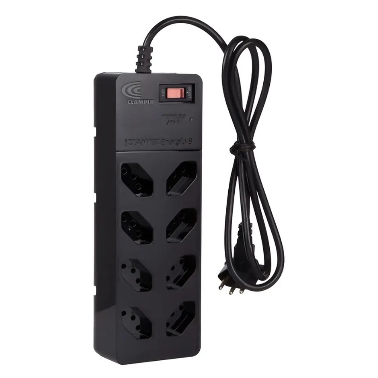 Filtro de Linha iCLAMPER 8 Tomadas com DPS e Tecnologia LCF
