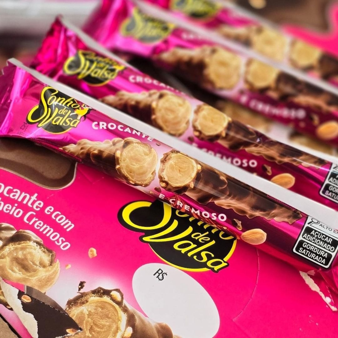 Stick Wafer Recheado Sonho de Valsa 25g - 15 Unidades