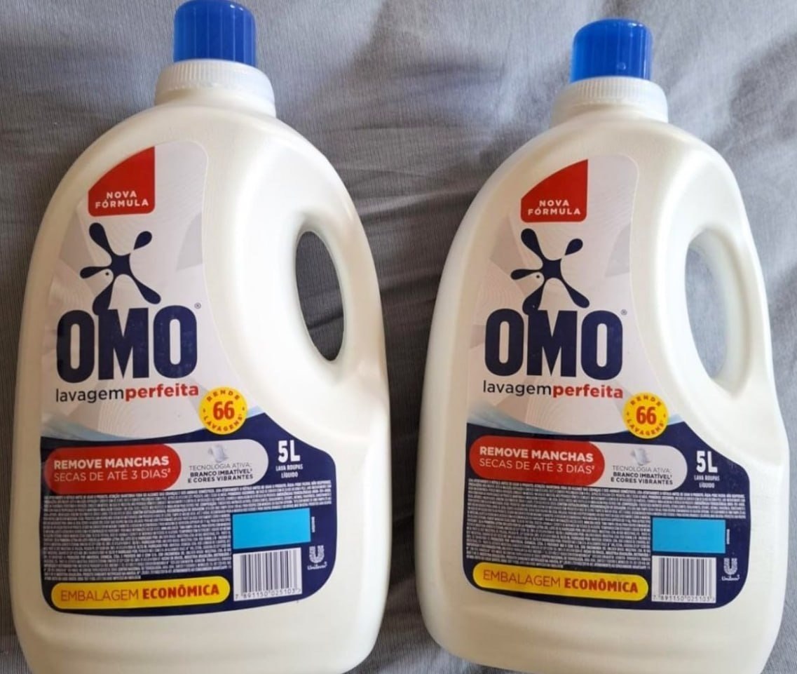 Omo Sabão Líquido 2 Unidades Lavagem Perfeita 5L