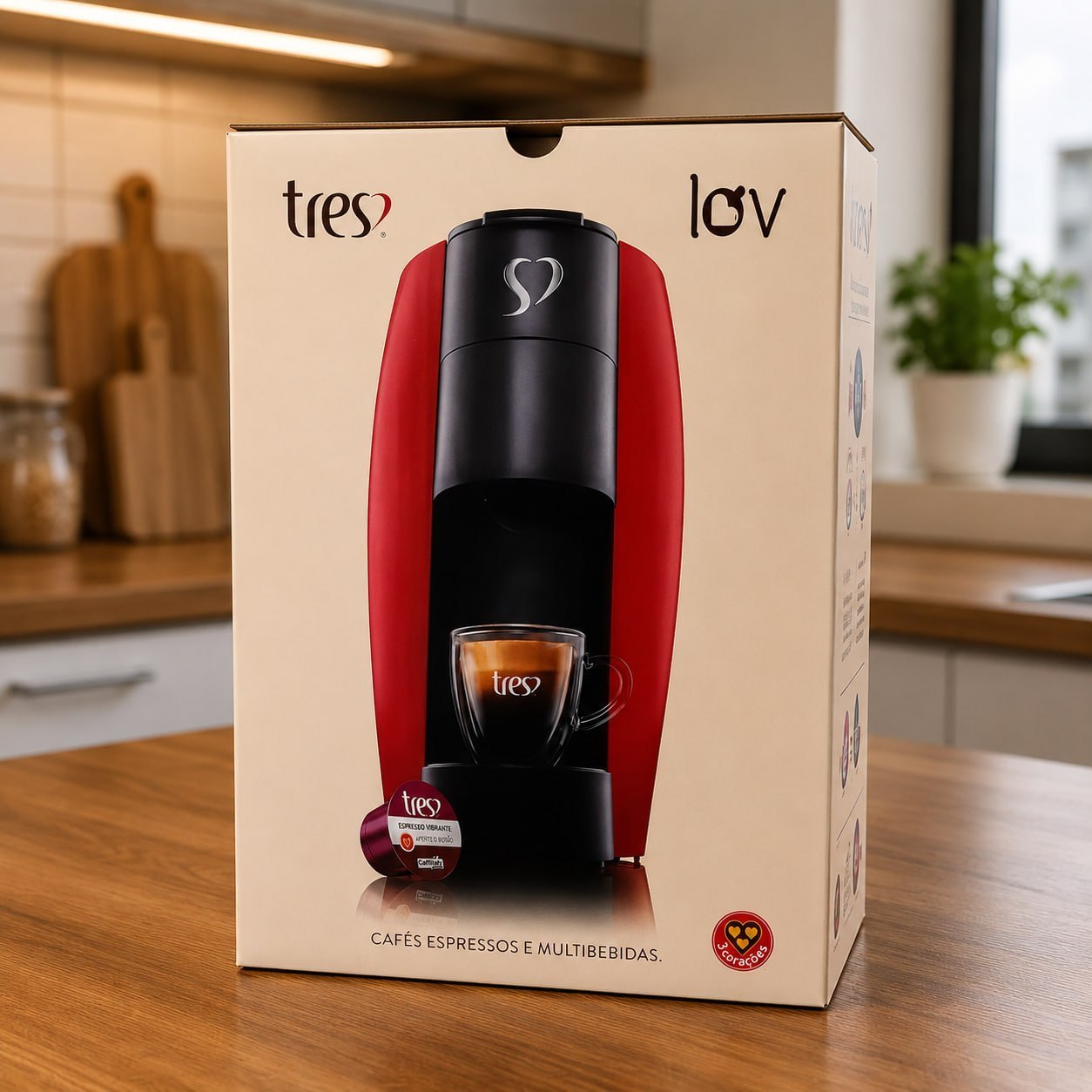 Cafeteira Espresso Lov 3 Corações 127/220V