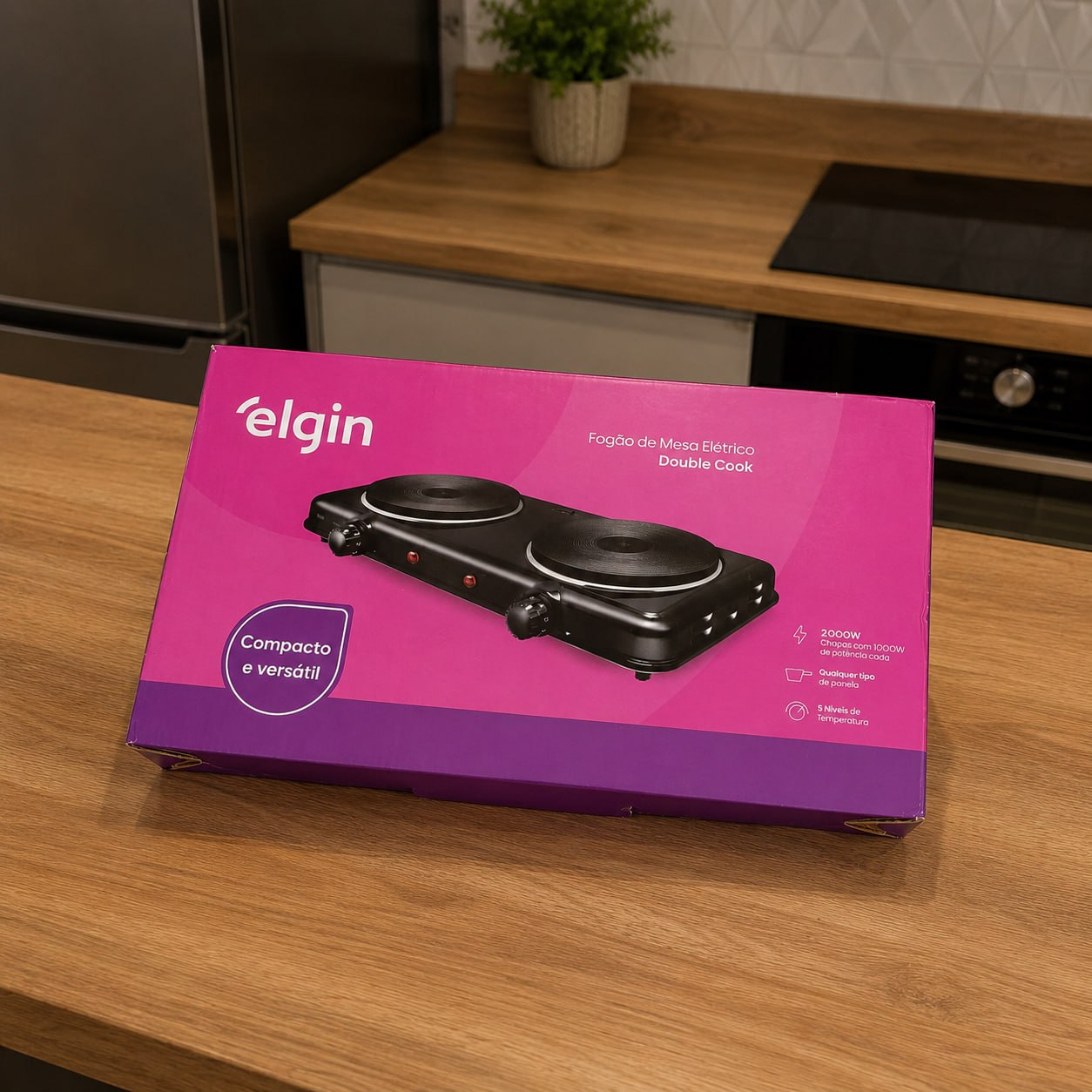 Cooktop Elétrico Elgin Double Cook 2 Bocas 220V