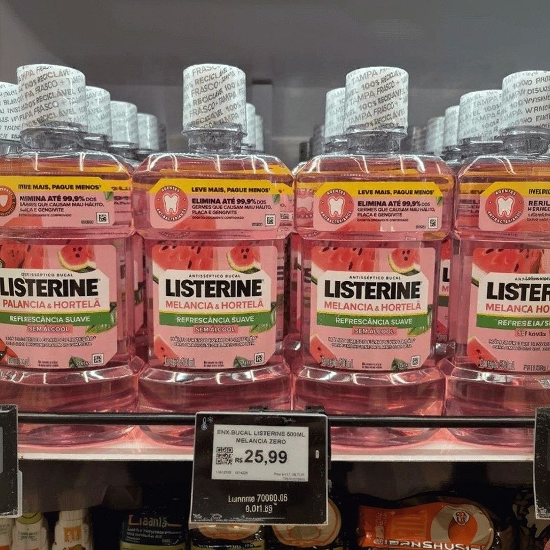 Enxaguante Bucal Listerine Melancia & Hortelã 500ml