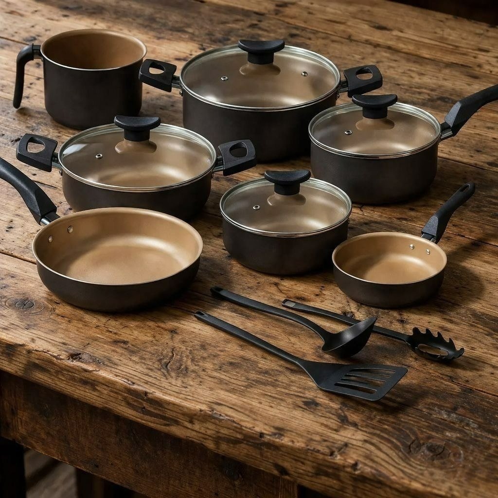 Conjunto Panelas Antiaderente 10 Peças Teflon