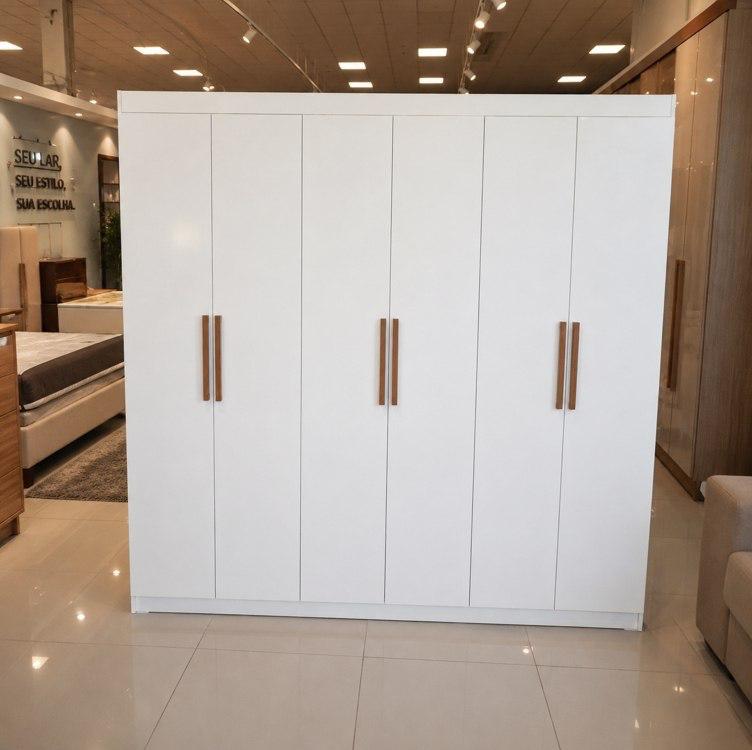 Guarda-roupa Casal Bartira Ville 6 Portas 2 Gavetas