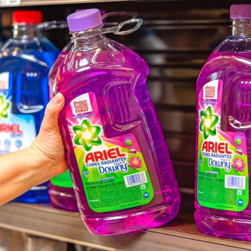 Ariel Sabão Líquido Cores Radiante Toque De Downy 3L