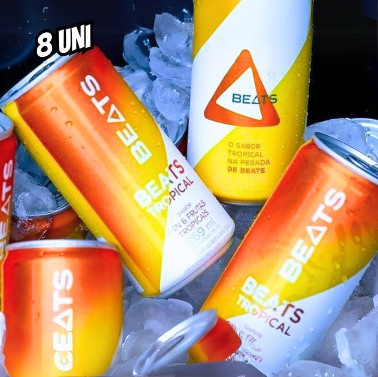 Pack Skol Beats Tropical 269ml - 8 Unidades