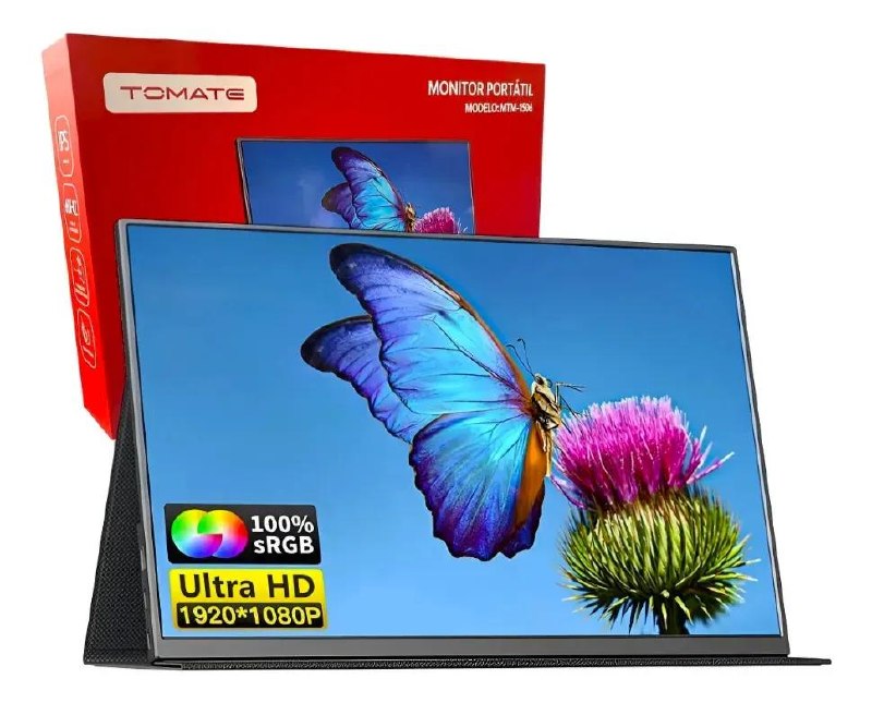 Monitor Portátil 15,6" Tomate MTM-1506 Full HD IPS USB-C/HDMI