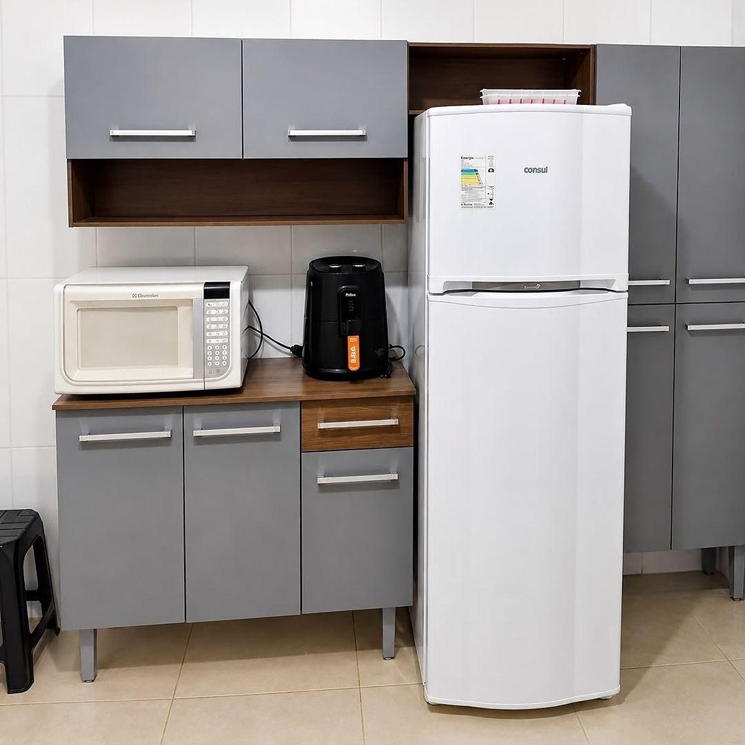 Armário de Cozinha Modulada Compacta Emilly Pop