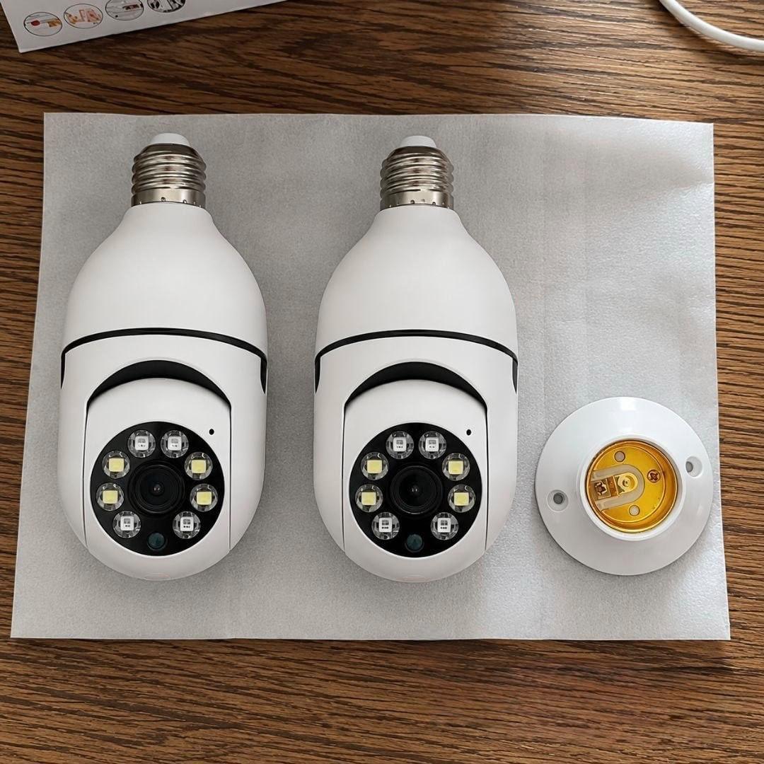 Kit 2 Câmera Segurança IP WiFi 360° Full HD Visão Noturna