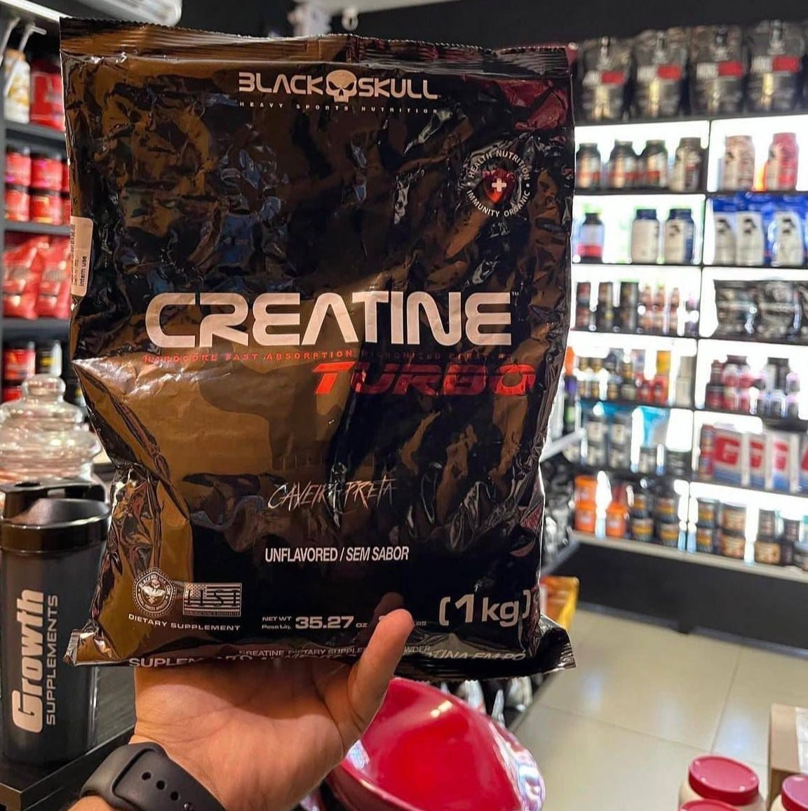 Creatina Turbo Refil 1kg Black Skull
