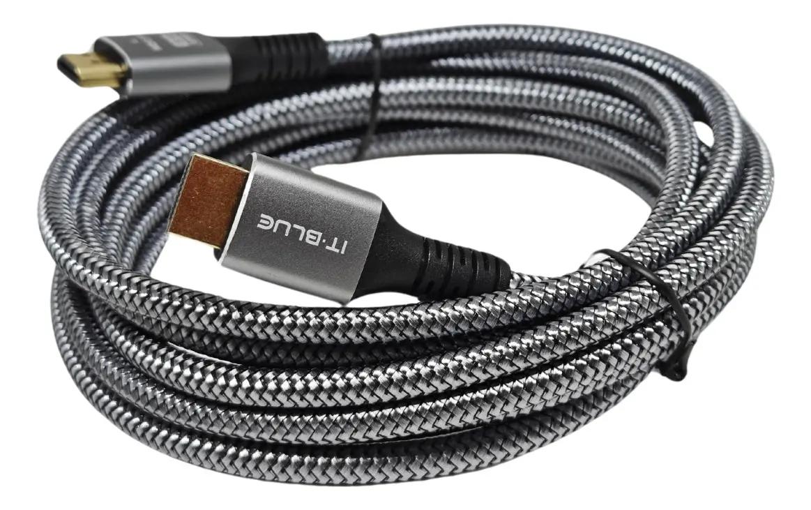 Cabo HDMI 8K 3 metros It-Blue LE-6632 Banhado a Ouro
