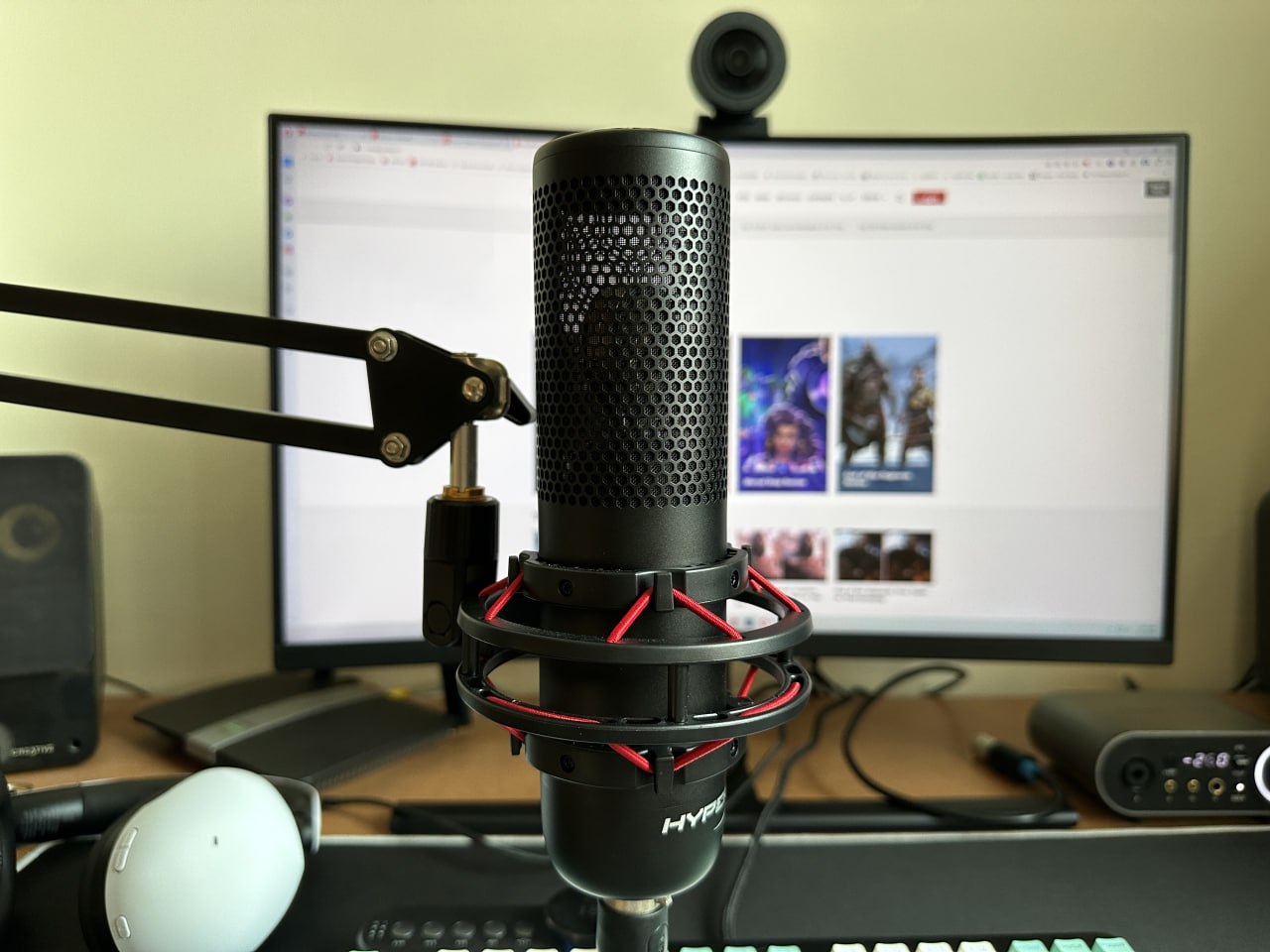 Microfone Profissional Hyperx Procast Preto
