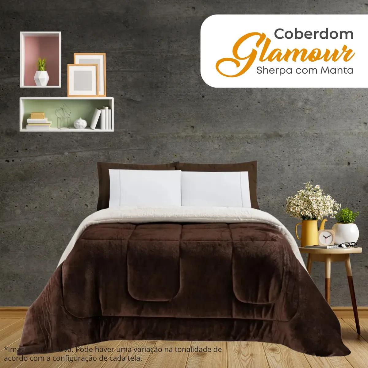 Coberdrom Casal Queen Edredom Felpudo Dupla Face