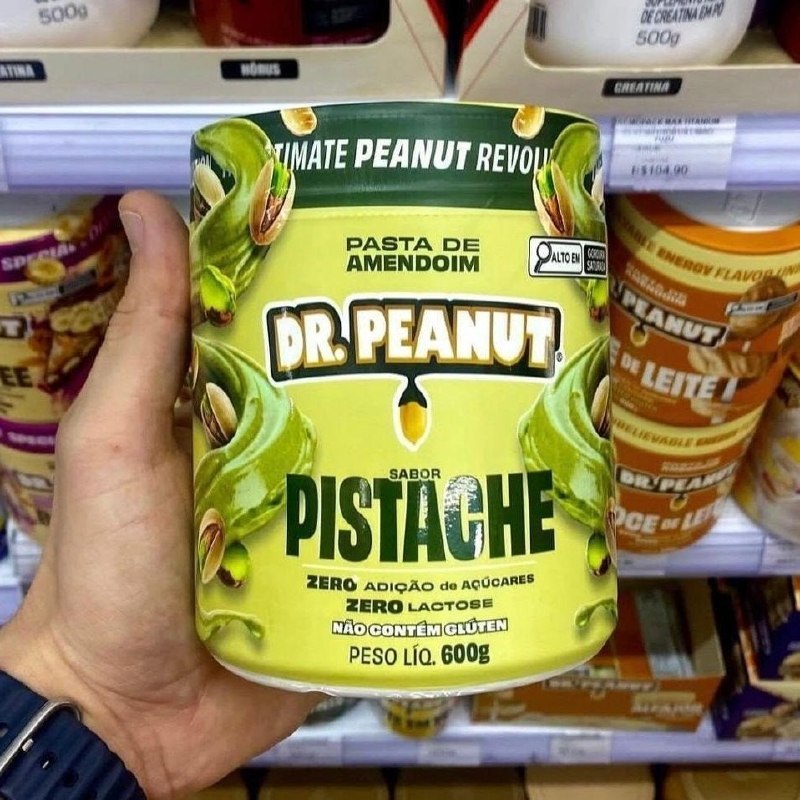 Pasta de Amendoim Dr. Peanut Sabor Pistache 600g