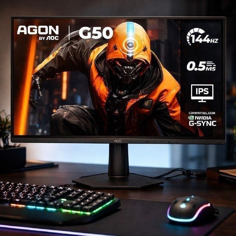 Monitor AOC Agon G50 24" 144Hz 0,5ms IPS G-sync