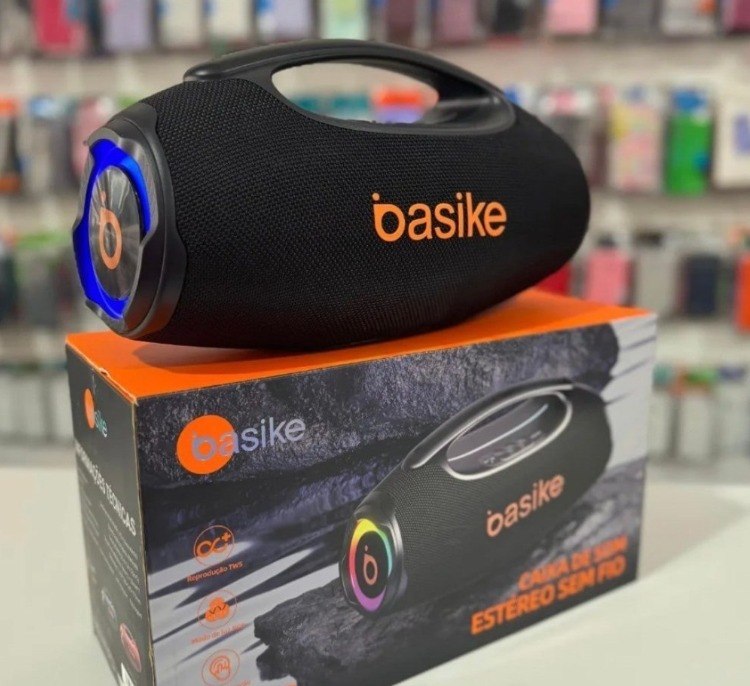 Caixa de Som Basike Boombox Plus Bluetooth 5.3 80W