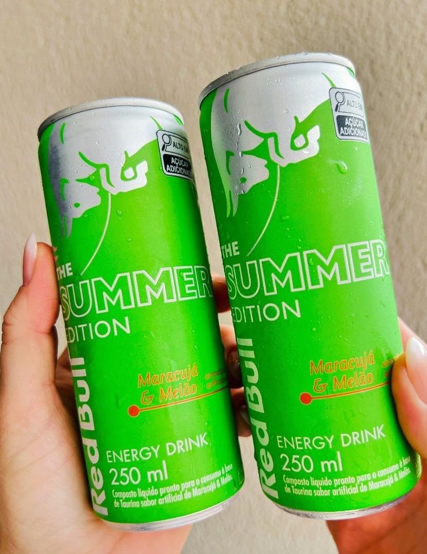 Pack 4 Red Bull Energético Melão Edition Maracujá 250ml