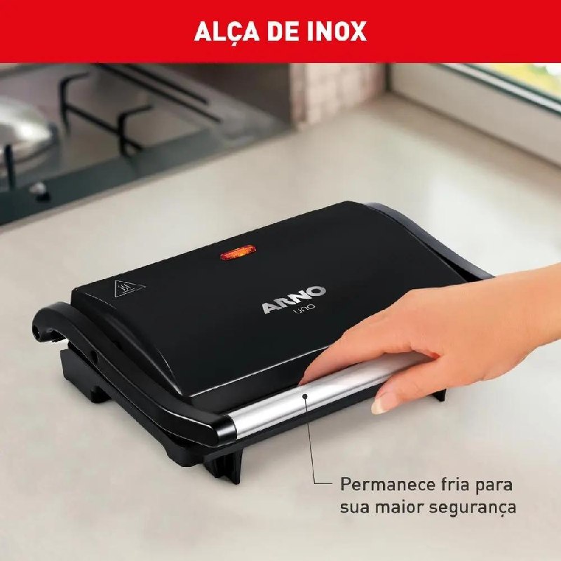 Grill Arno Compact Preto 110V