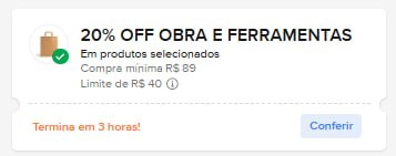 Cupom Mercado Livre - 20% OFF