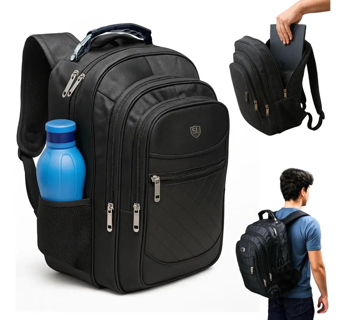 Mochila Impermeável Reforçada Aço Escola Notebook