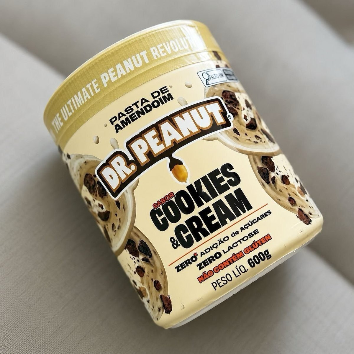 Dr. Peanut Pasta de Amendoim 600g Cookies and Cream