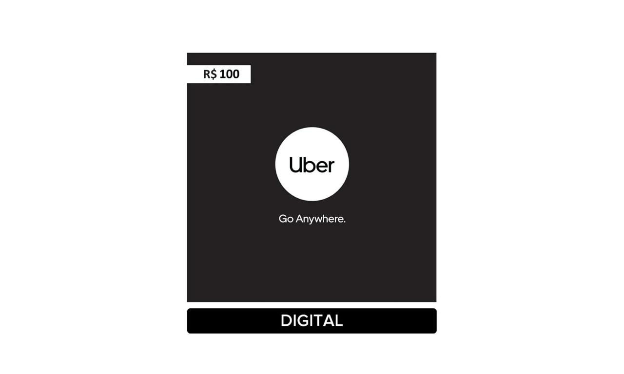 Uber Gift Card R$ 100 Digital