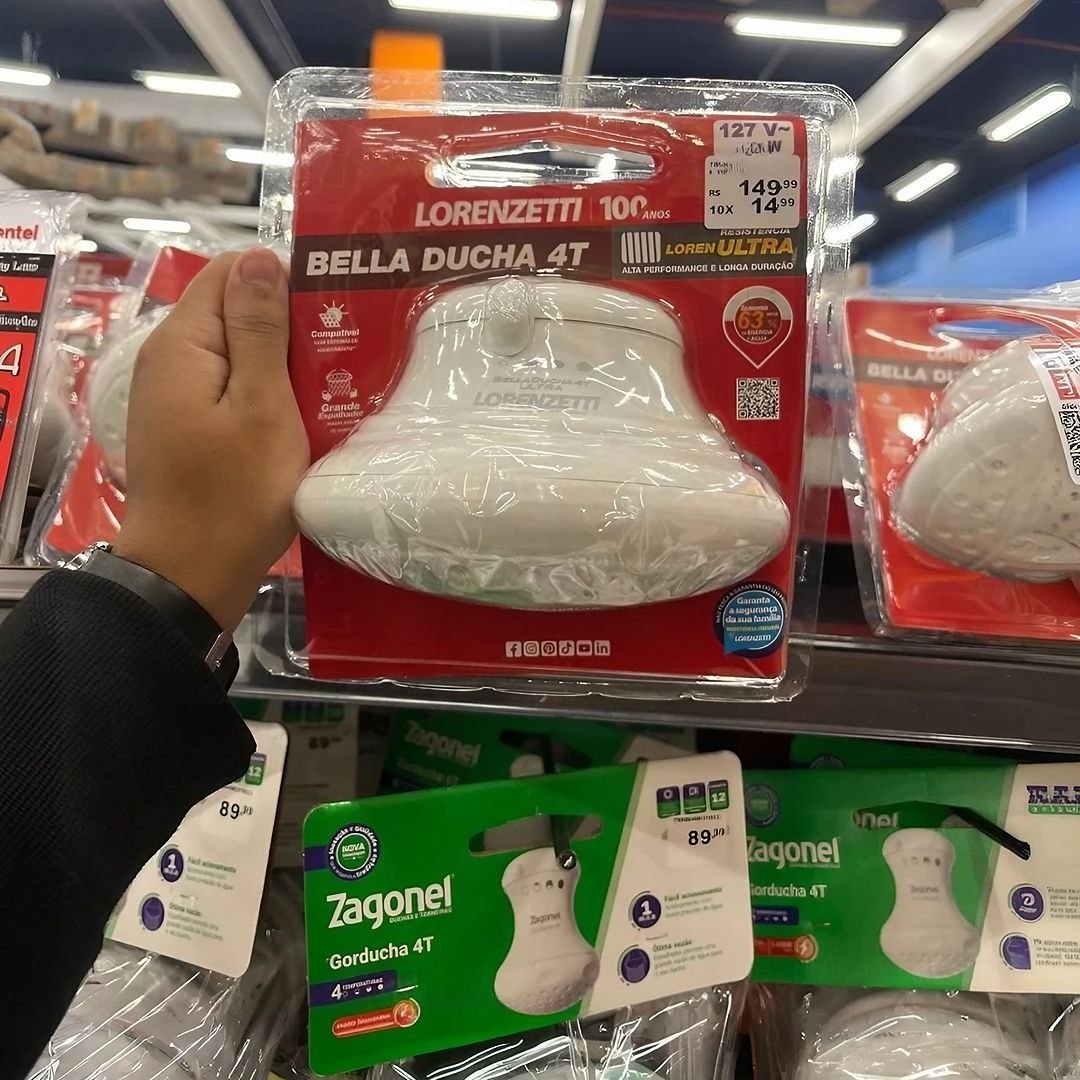 Bella Ducha Ultra 4T Lorenzetti Branco 6800W 220V