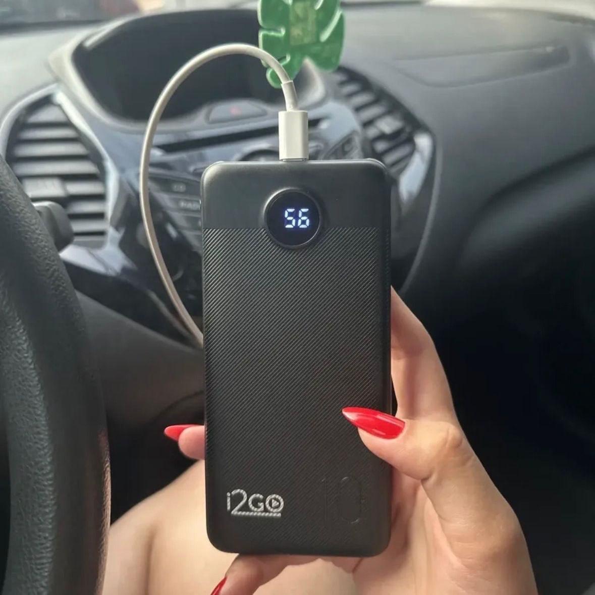 Power Bank Turbo i2GO 10000mAh 20W com Display Digital