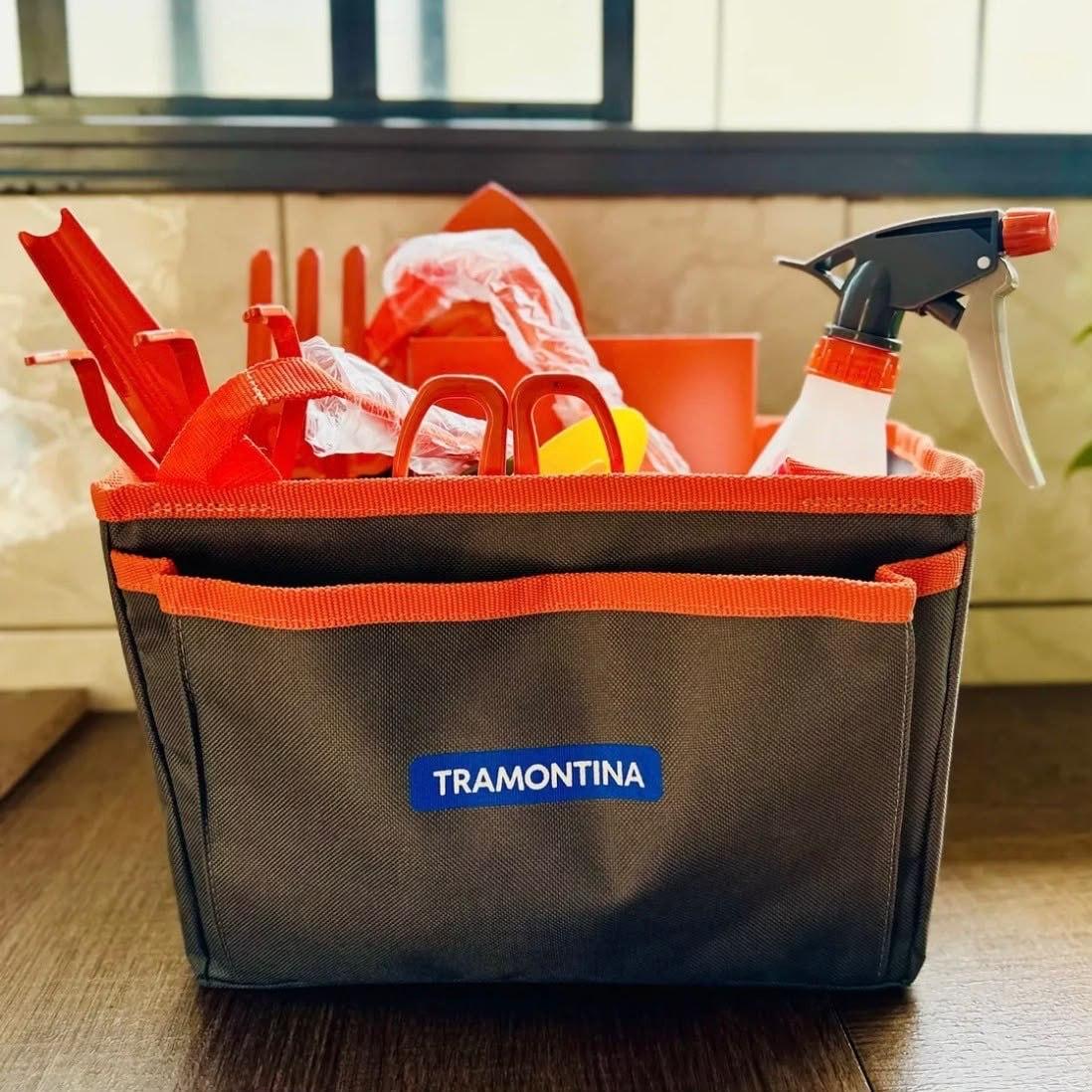 Kit Ferramenta Jardim 13 Peças com Bolsa Lona Tramontina