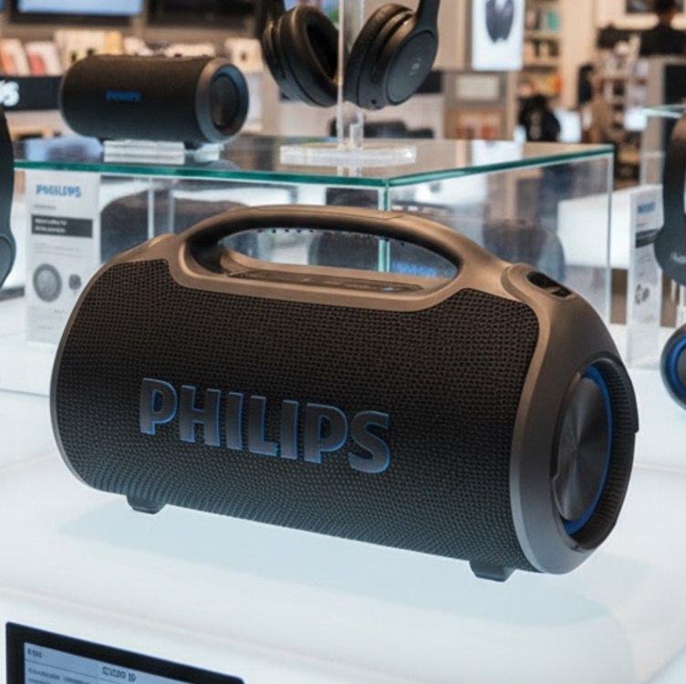 Philips Boombeat Caixa De Som Bluetooth Boombox TAX400B/78 Bivolt