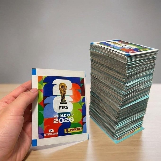 Kit 60 Pacotes Figurinhas Copa do Mundo 2026 Panini