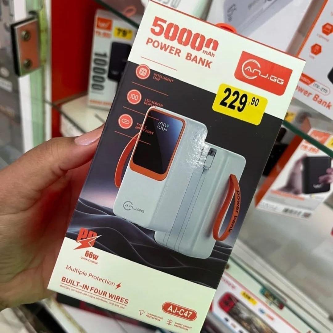 Power Bank Turbo 50.000mAh Carregador Portátil 22.5W