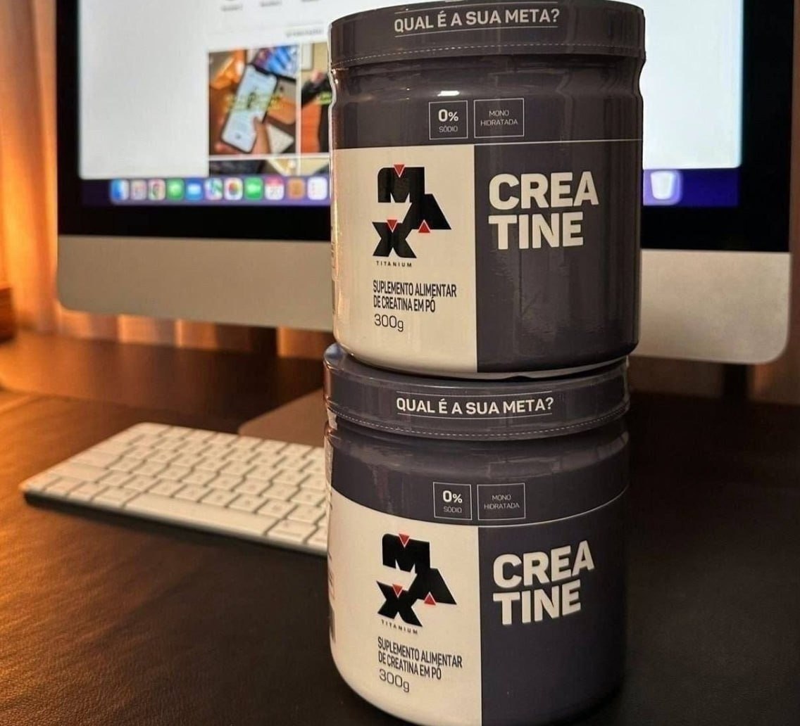 Kit 2x Creatina 300g Max Titanium Monohidratada