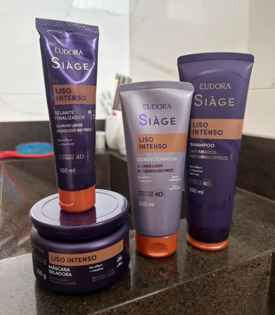 Kit Eudora Siàge Liso Intenso 4 Produtos