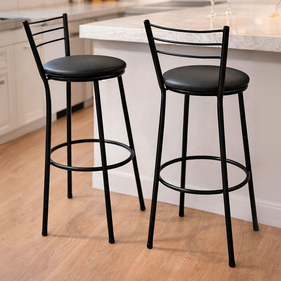 Kit 2 Banquetas Altas Flórida 95cm com Encosto