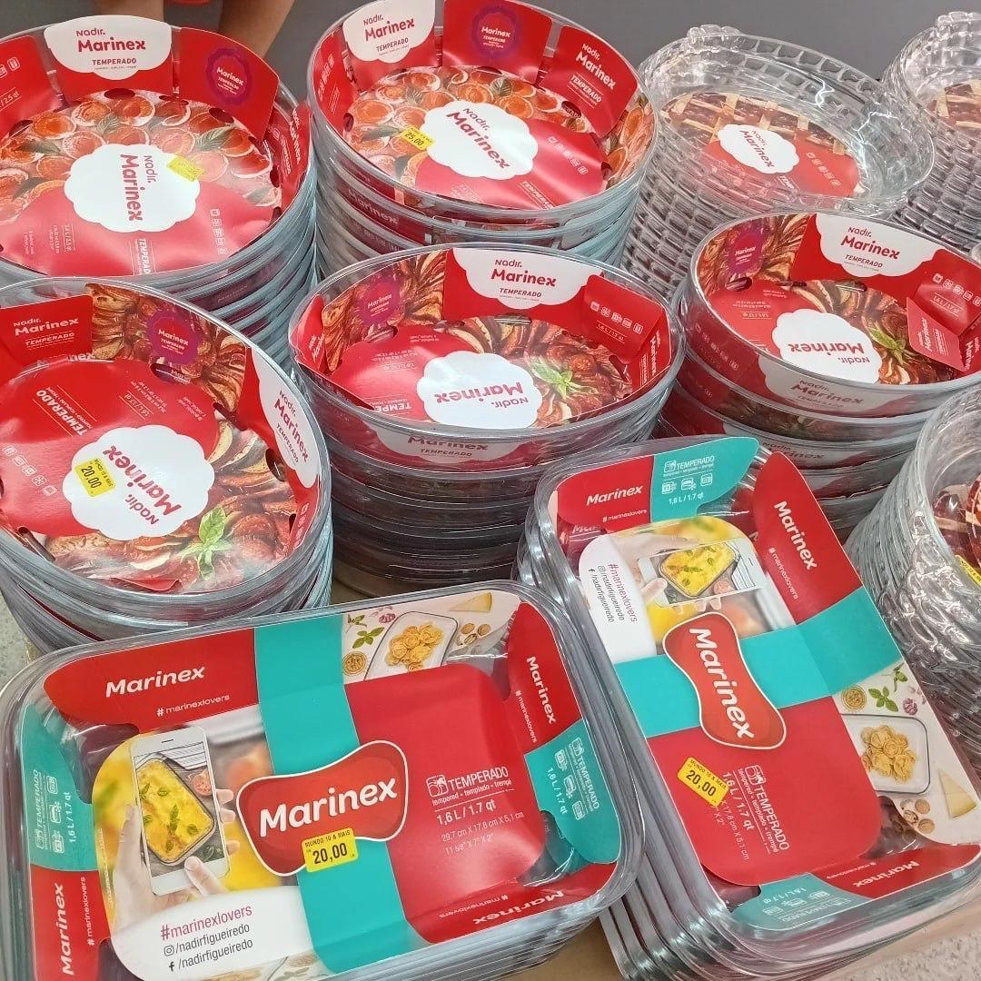 Conjunto de Travessas Refratárias em Vidro Marinex 10 Peças