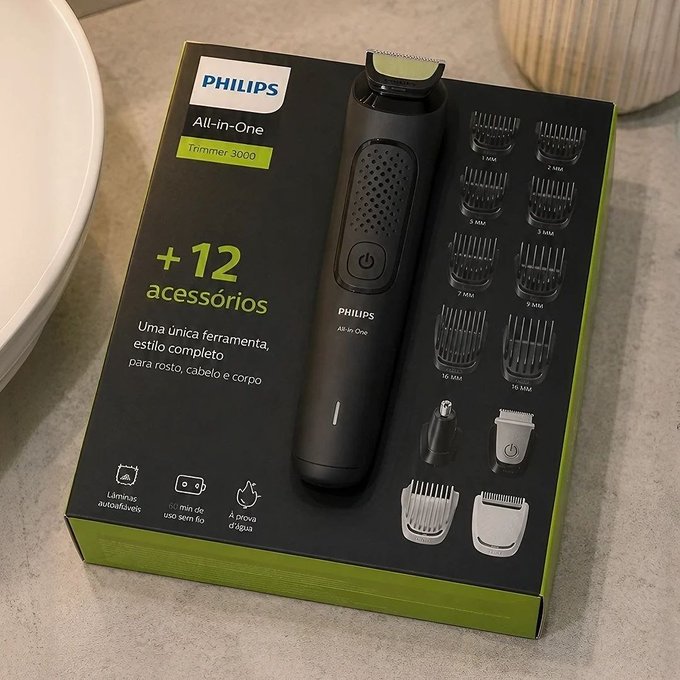 Multigroom Philips com 12 Acessórios