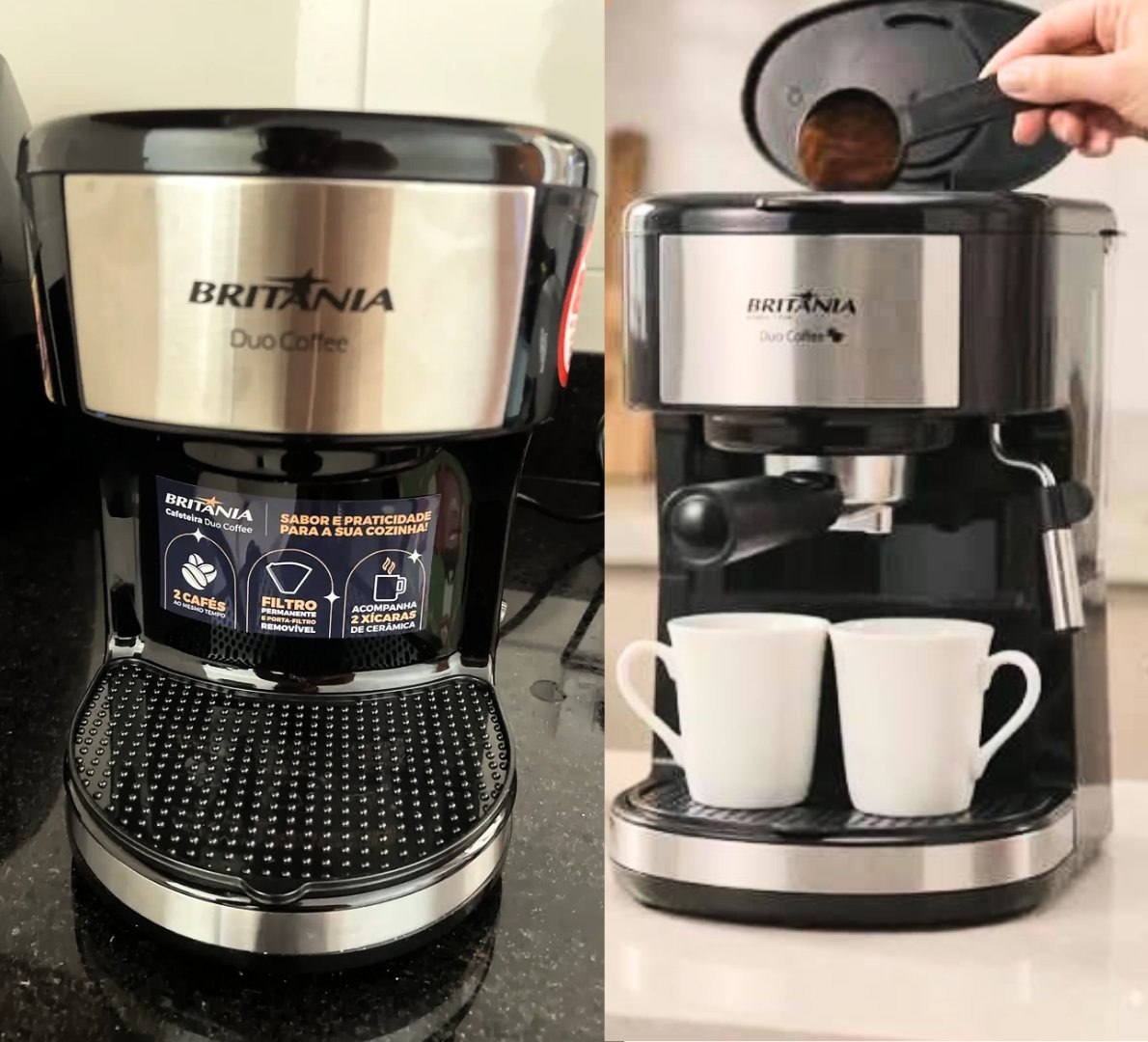 Cafeteira Duo Coffee 450w 2 Bicos Britânia