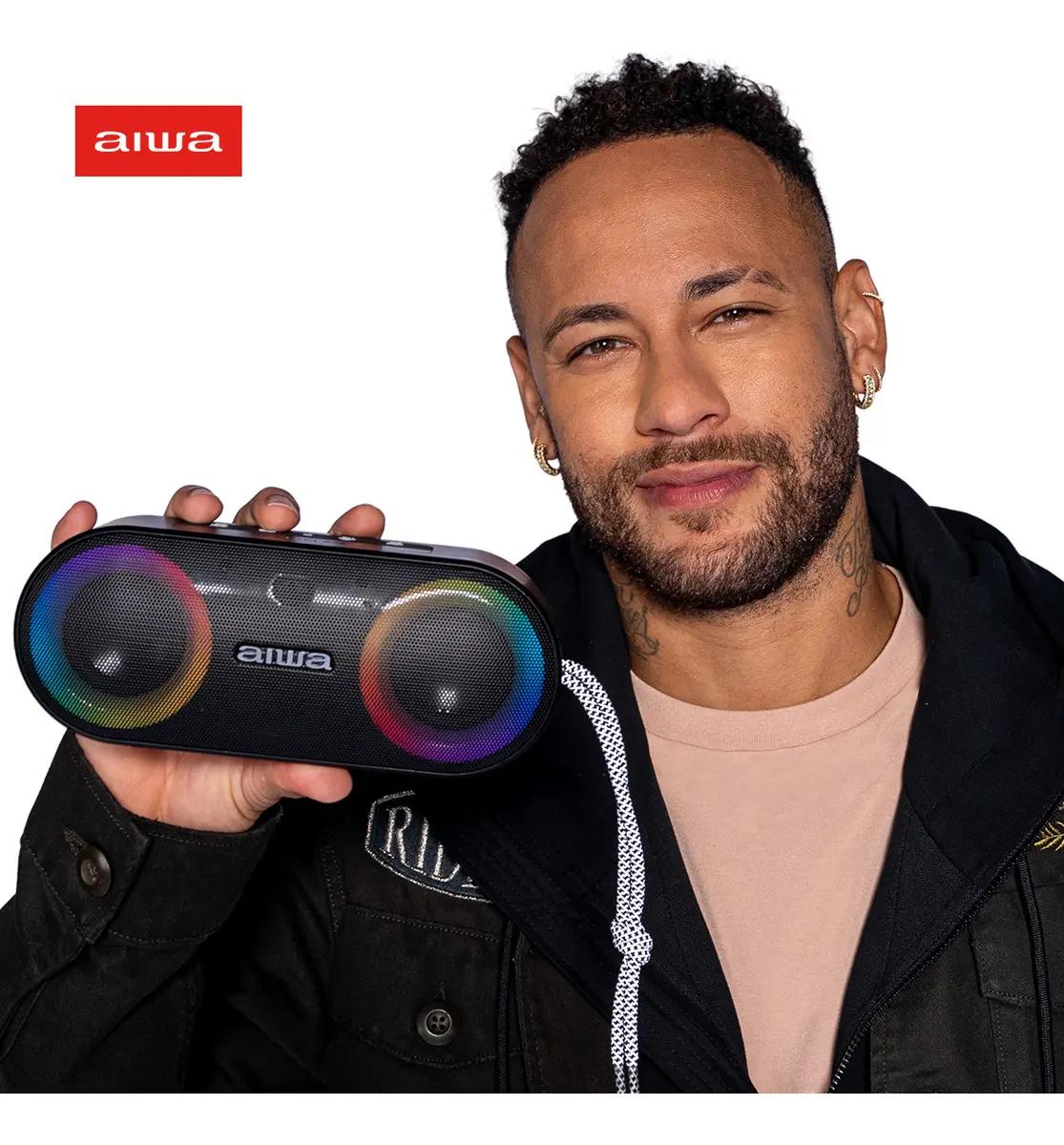 Speaker Aiwa AWS-SP-01 Bluetooth 20W com LEDs