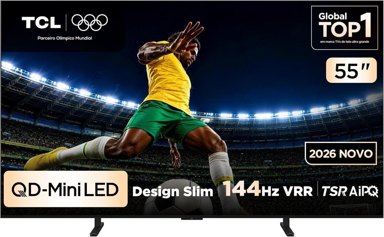 Smart TV QD-Miniled TCL 55" 4K 144Hz VRR