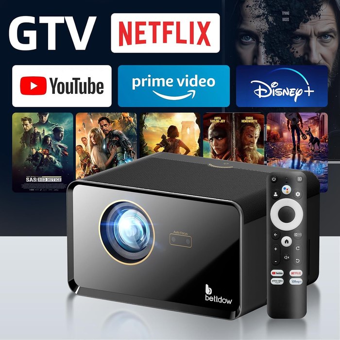 Projetor Bettdow AC1080 Full HD 1080p 1000 ANSI Lúmens