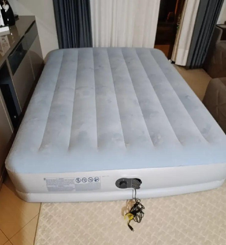 Colchão Inflável Casal Queen com Bomba Embutida USB Intex Azul