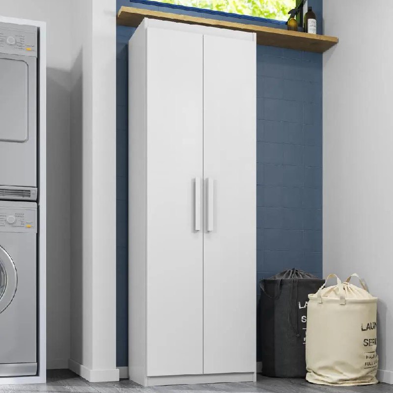 Armário Multiuso 2 Portas MDF Móveis Rimo Branco