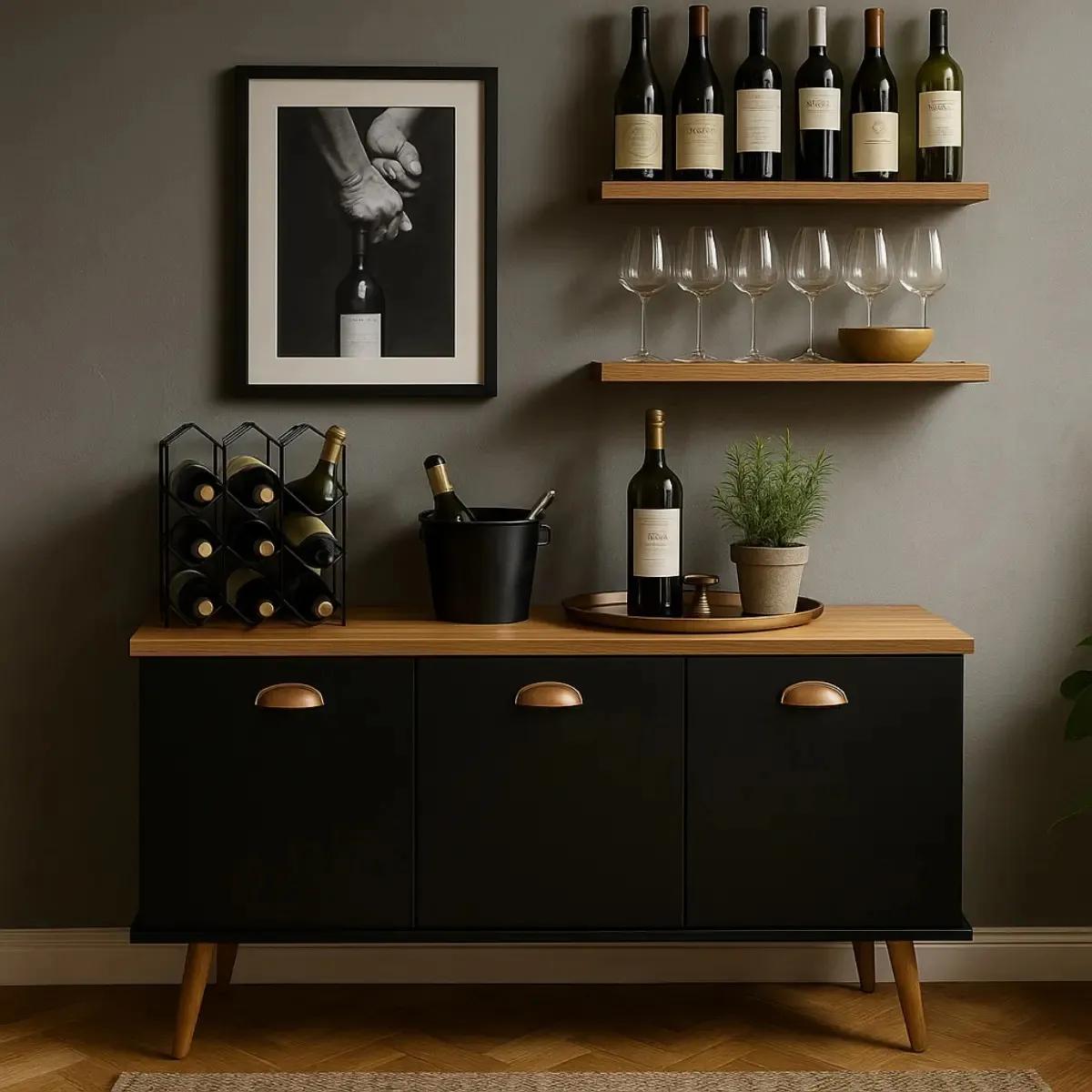 Buffet Balcão Armário Cozinha Estilo Vintage Multiuso