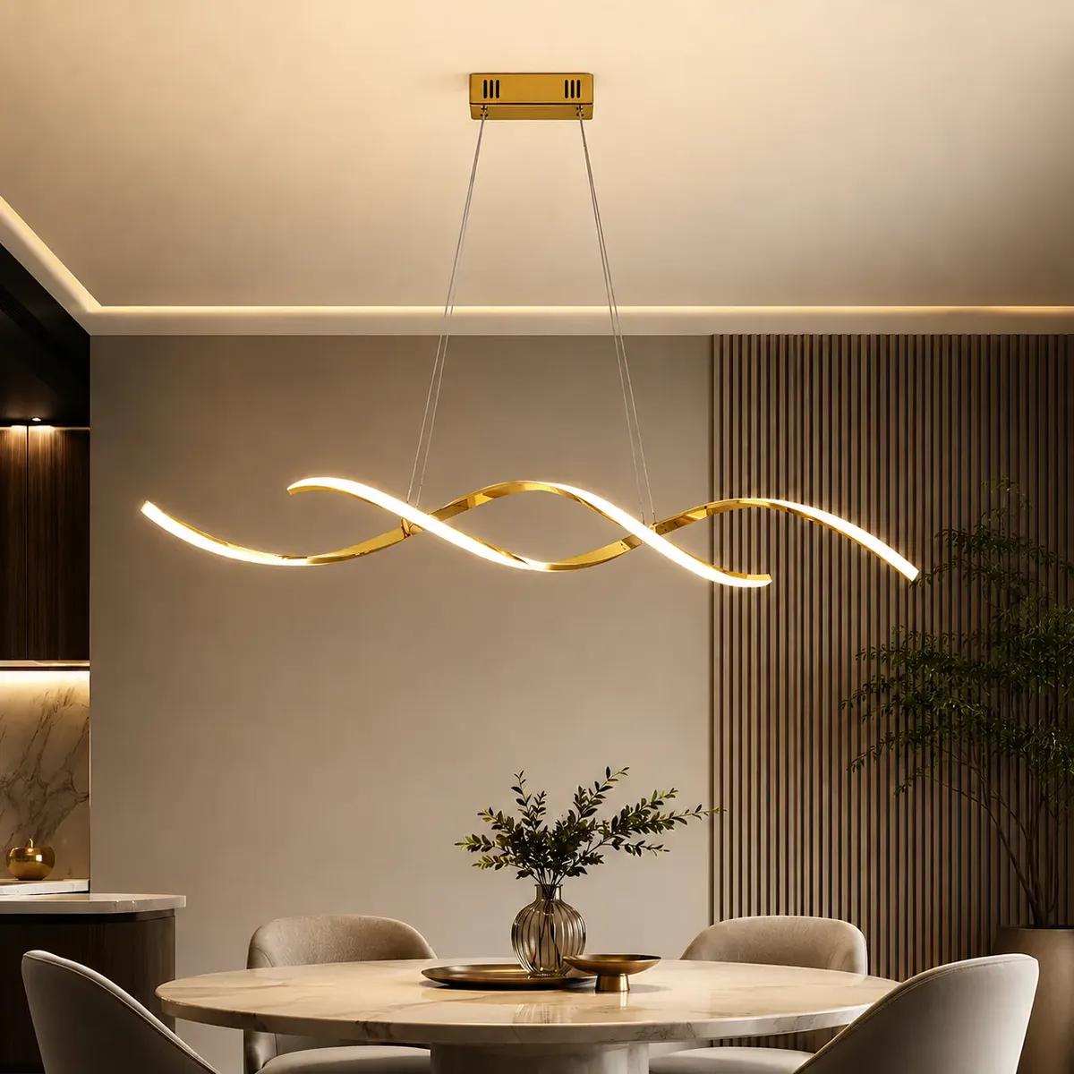 Luminária Pendente LED Yaso Sinwave DNA Espiral