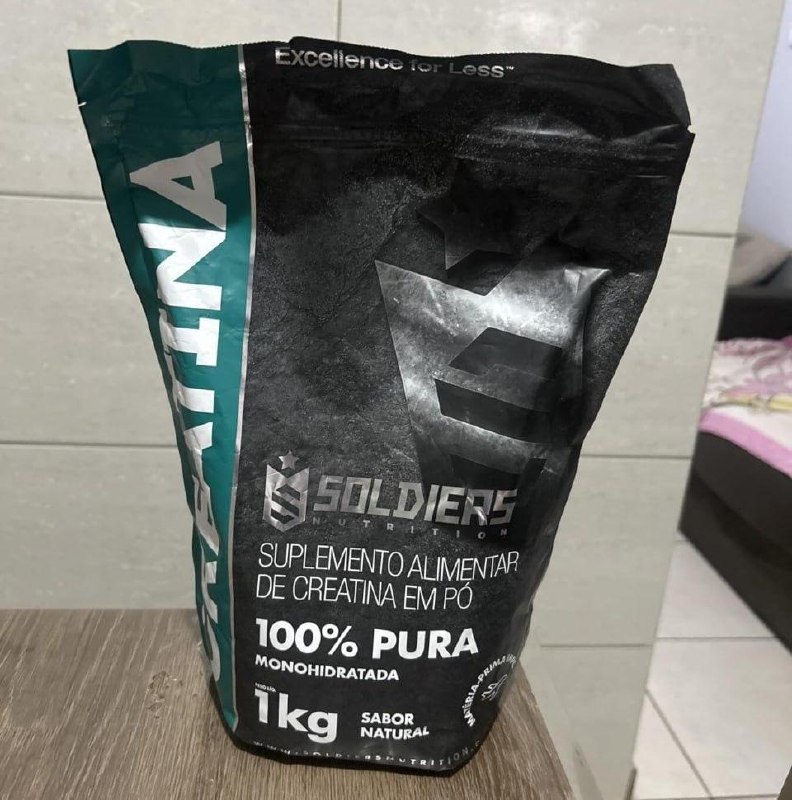 Creatina Monohidratada 1kg 100% Pura Importada Soldiers Nutrition