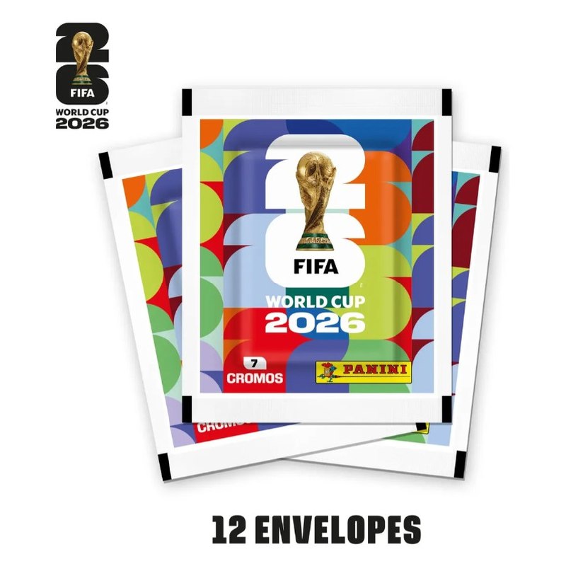 Kit 12 Envelopes com 84 Figurinhas - Copa do Mundo 2026