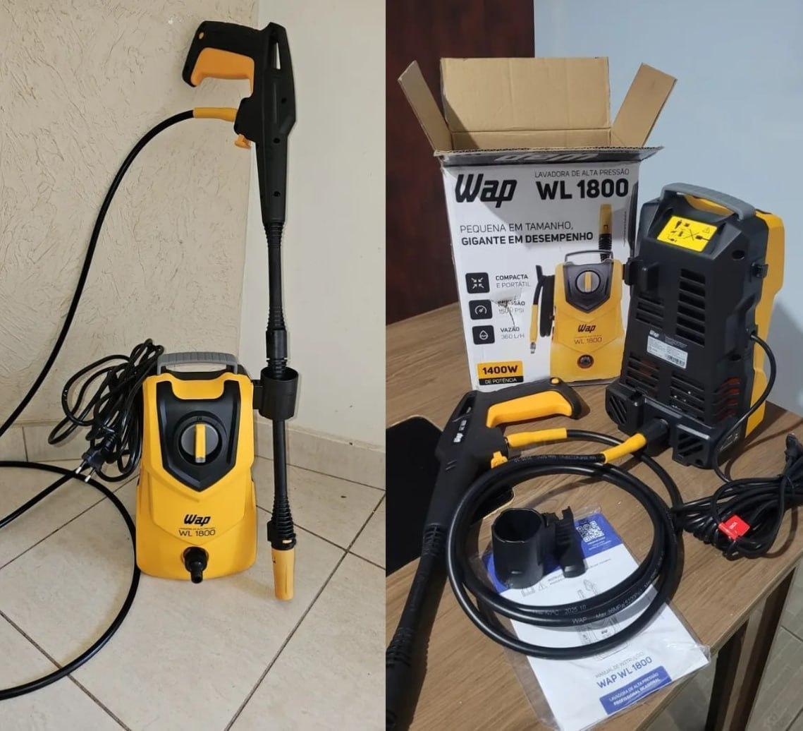 Lavadora de Alta Pressão Compacta WAP WL 1800 1400W 1500PSI