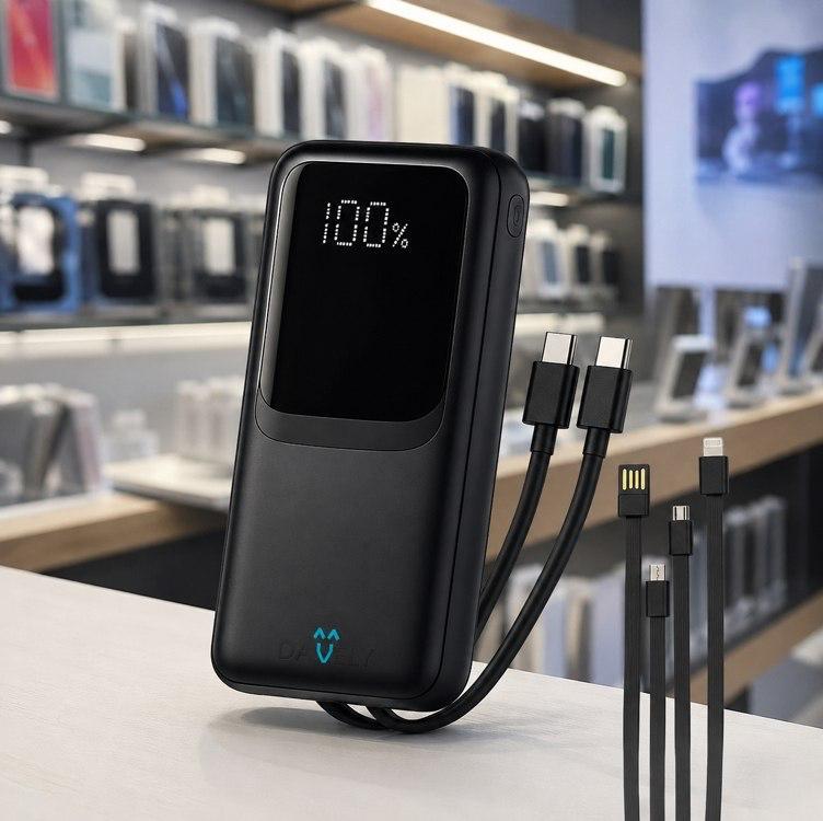 Power Bank 20.000mAh Turbo 22.5W com Display Digital