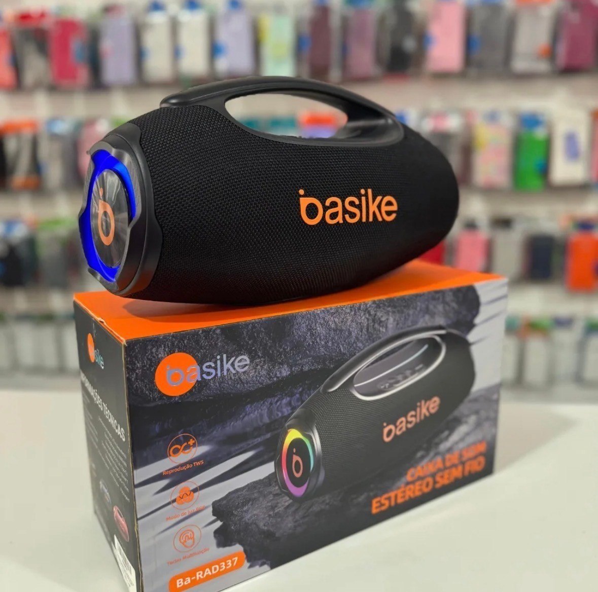 Caixa de Som Basike Boombox Plus 80W Bluetooth 5.3 IPX6
